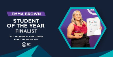 Celebrating Emma Brown, Student of the Year finalist, ACT Aboriginal and Torres Strait Islander VET 