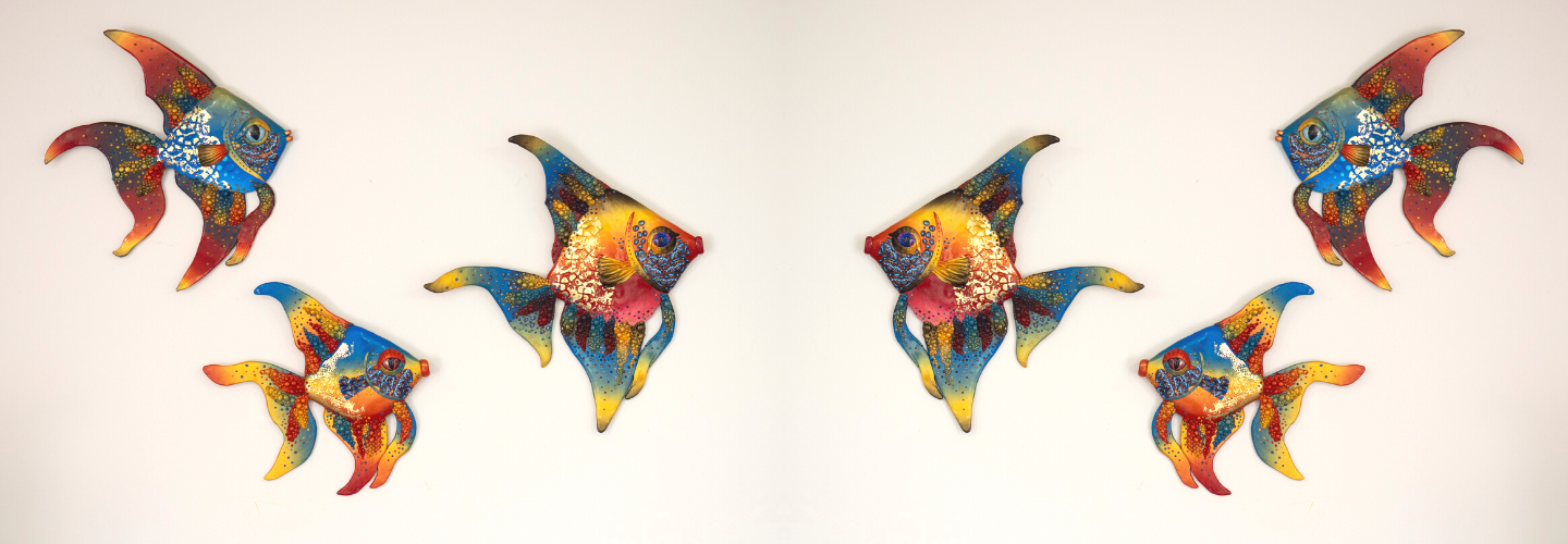 Polymer Clay Fish Wall Hanging